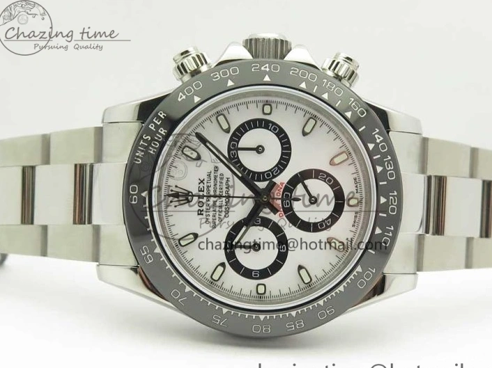 0119 Daytona 116500 JHF Best Edition Ceramic Bezel White Dial on SS Bracelet A Premium 3268
